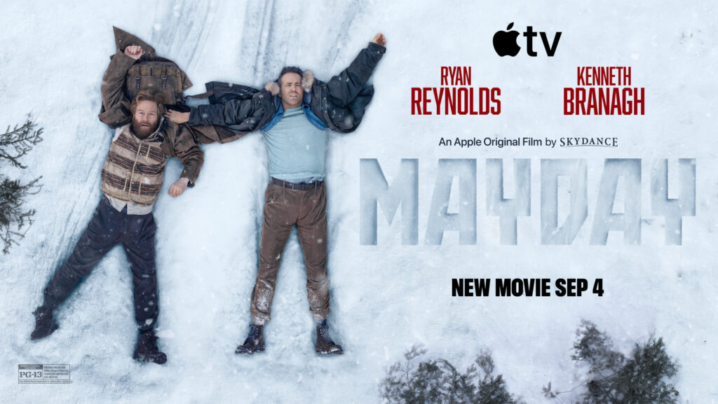 Mayday disponible sur Apple TV : Ryan Reynolds et Kenneth Branagh font équipe